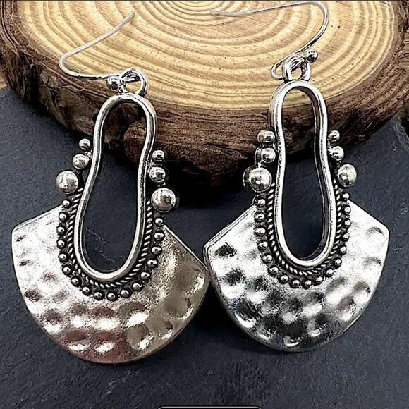 Handmade Bohemian Tribal Earrings - Picture 1 of 6